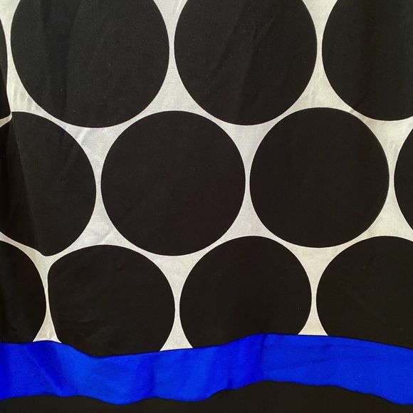 Karin‎ Steven’s Shift Women's Black White Polka Dot Size 10 - Picture 5 of 8